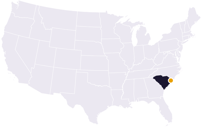 Map showing the city