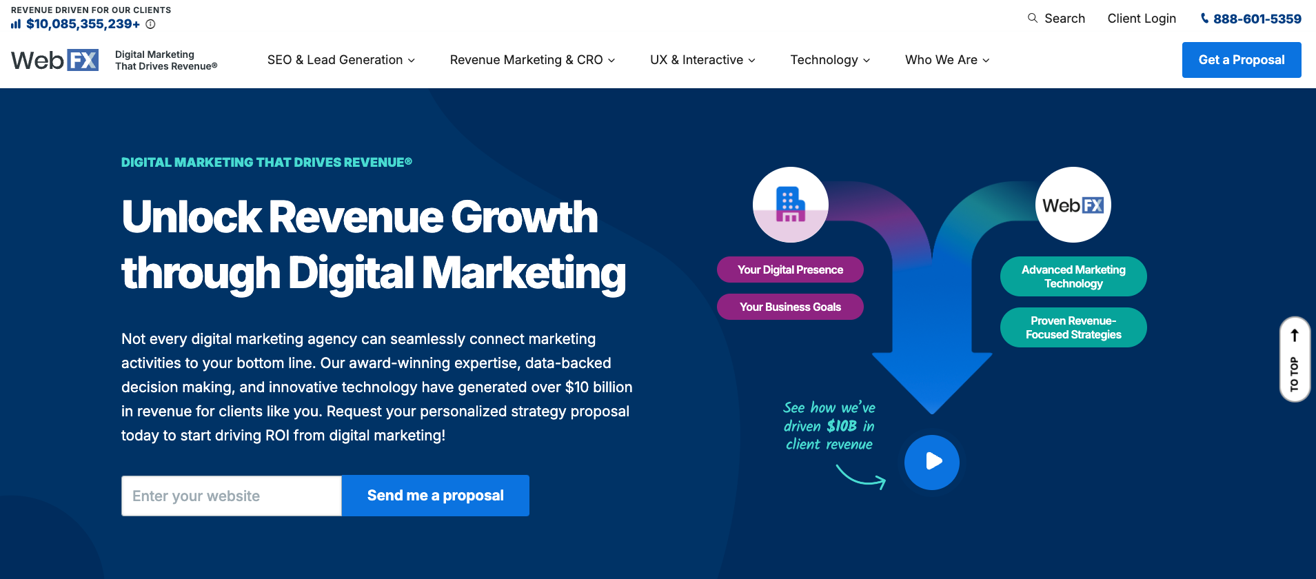 WebFX B2B SEO agency