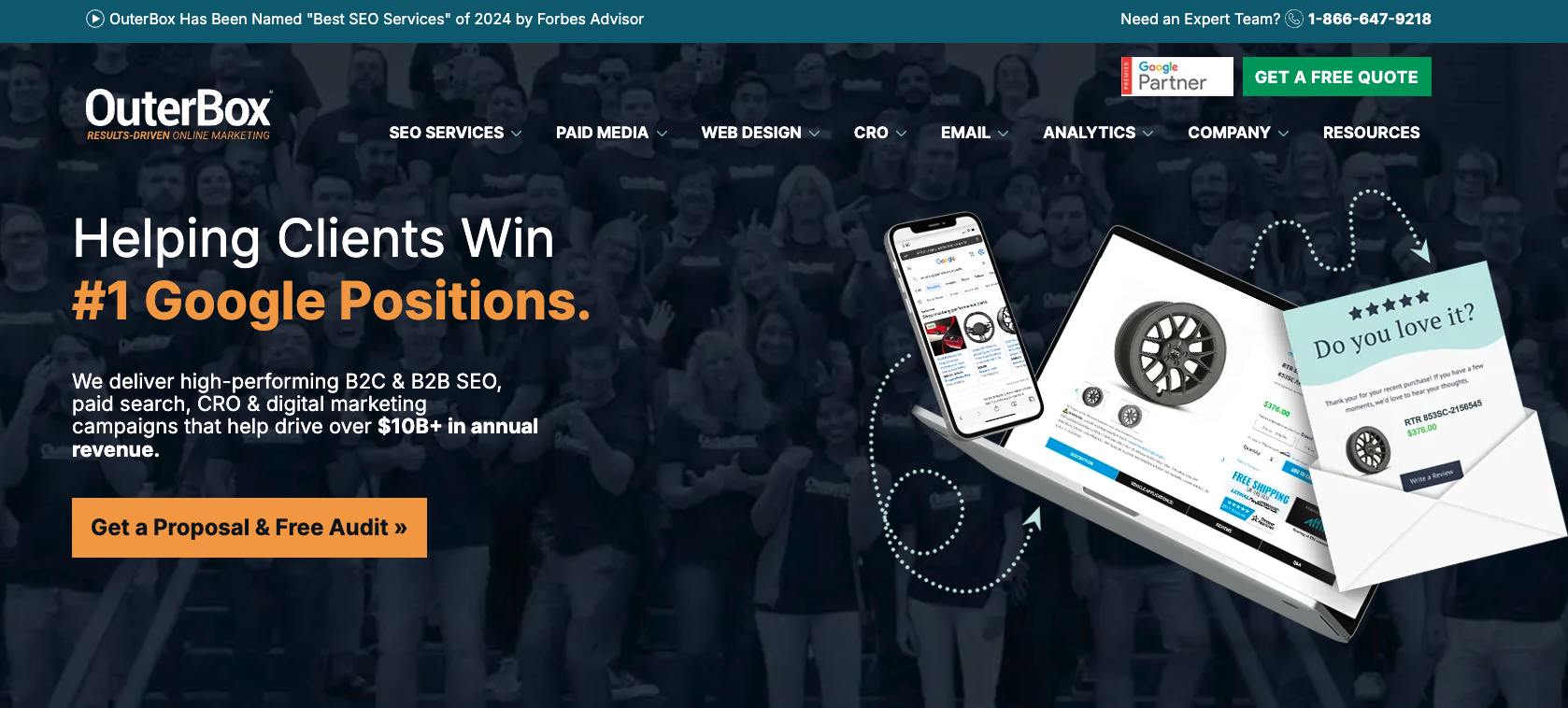 Outer Box B2B SEO agency for ecommerce brands