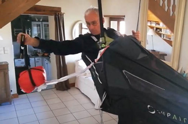 Image d'un test d'extraction du parachute de secours