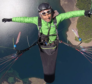 Image de Pierre-Paul Menegoz en vol