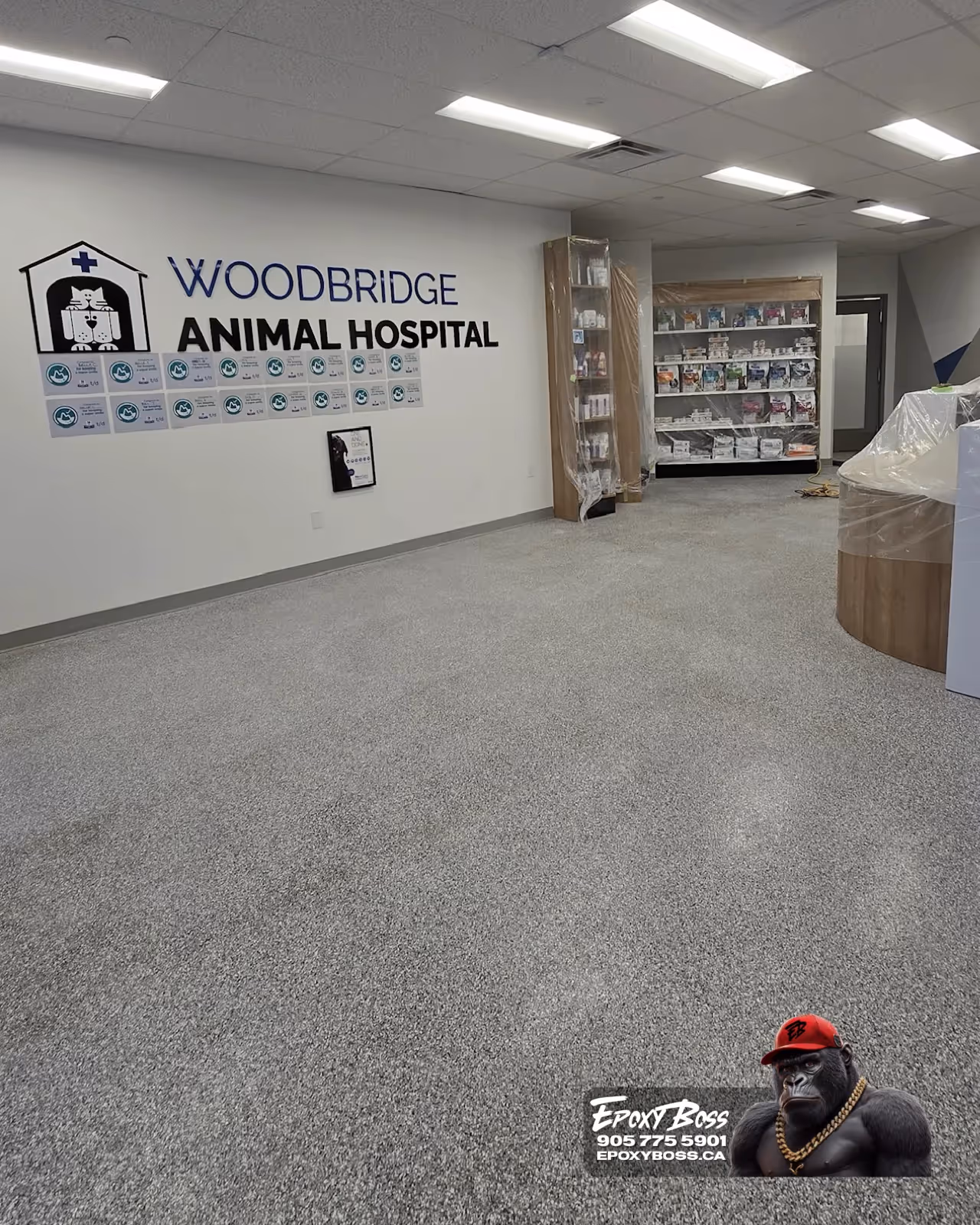 Slip-resistant epoxy floors