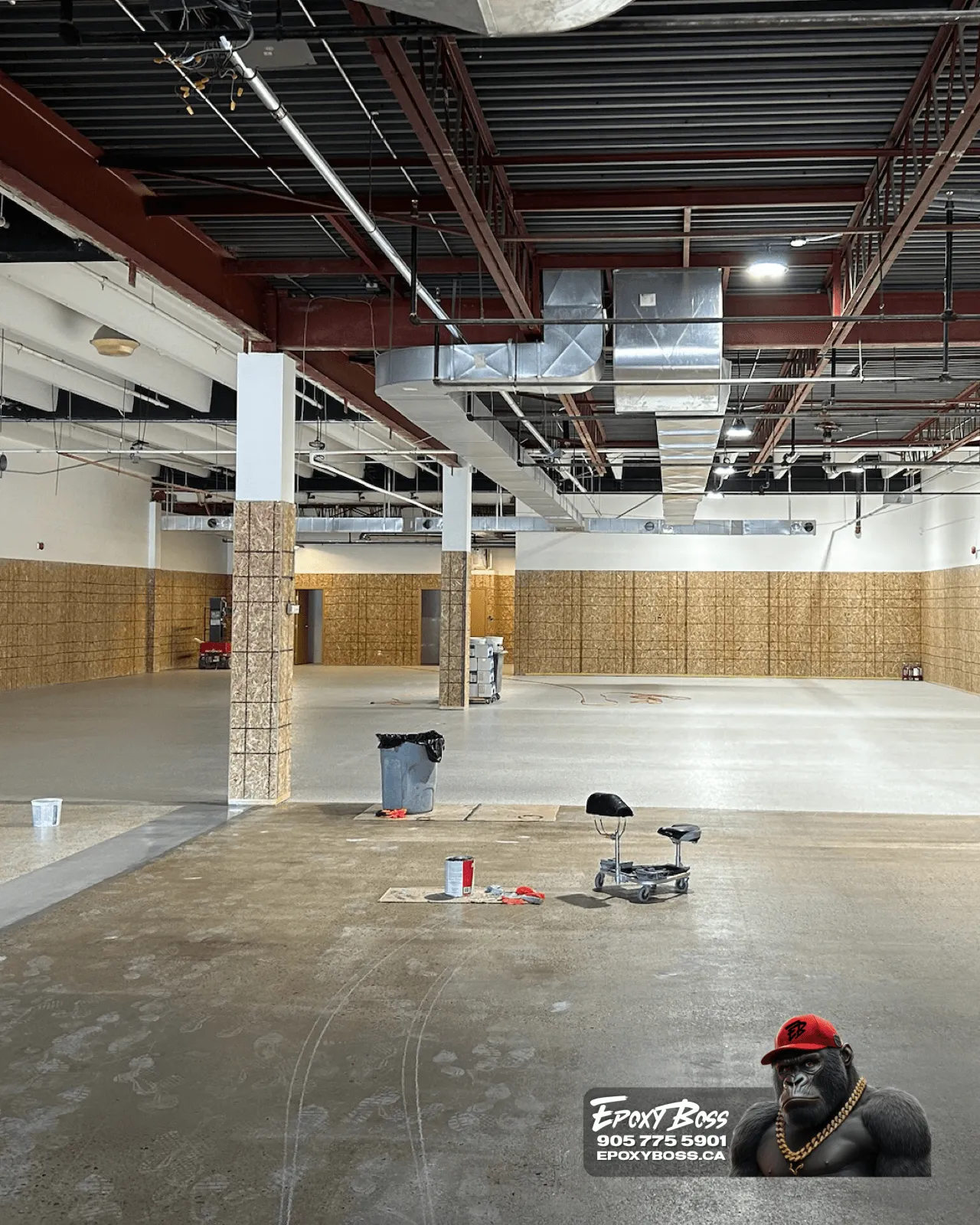 commercial flake epoxy floor