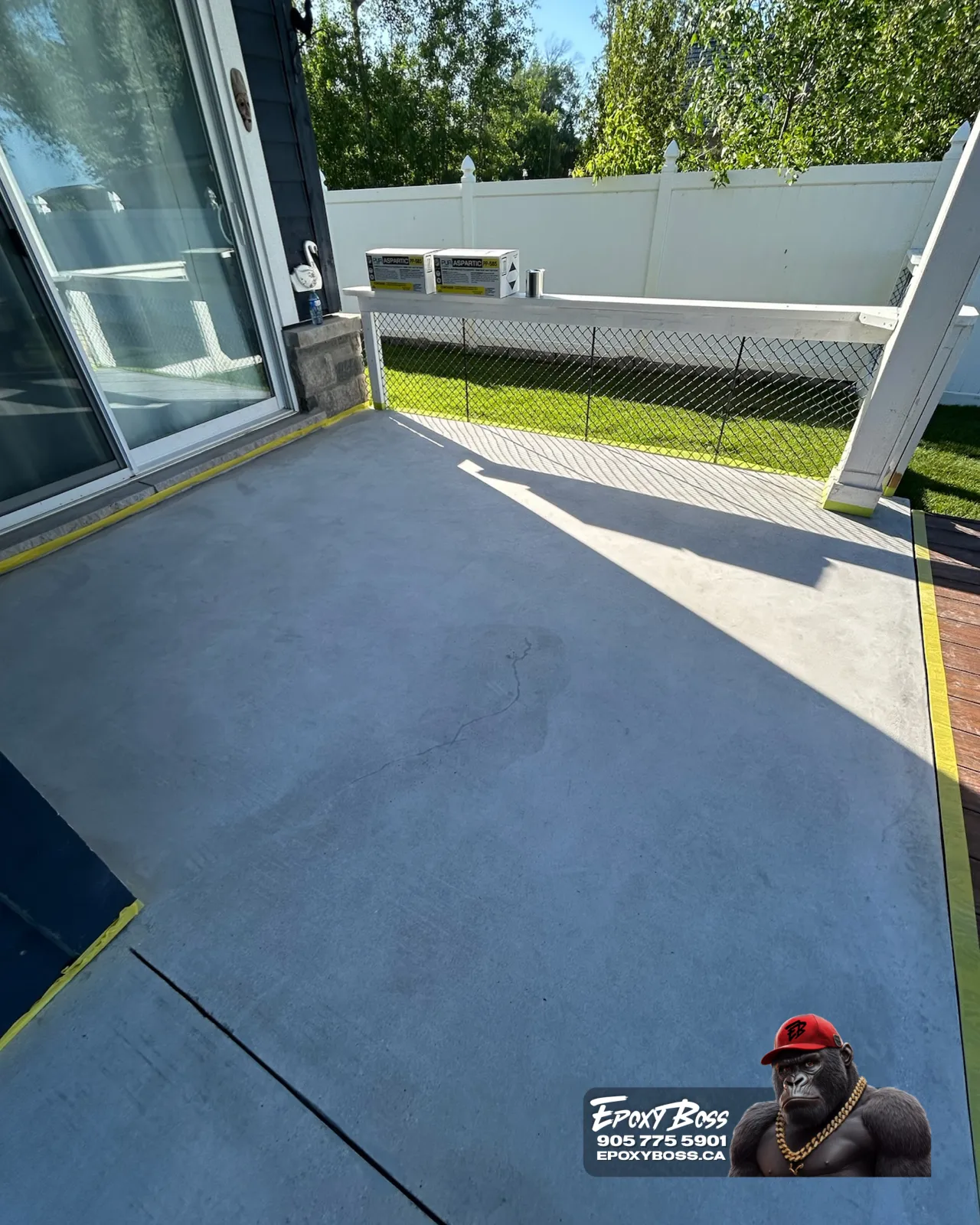 polyaspartic patio coating Innisfil