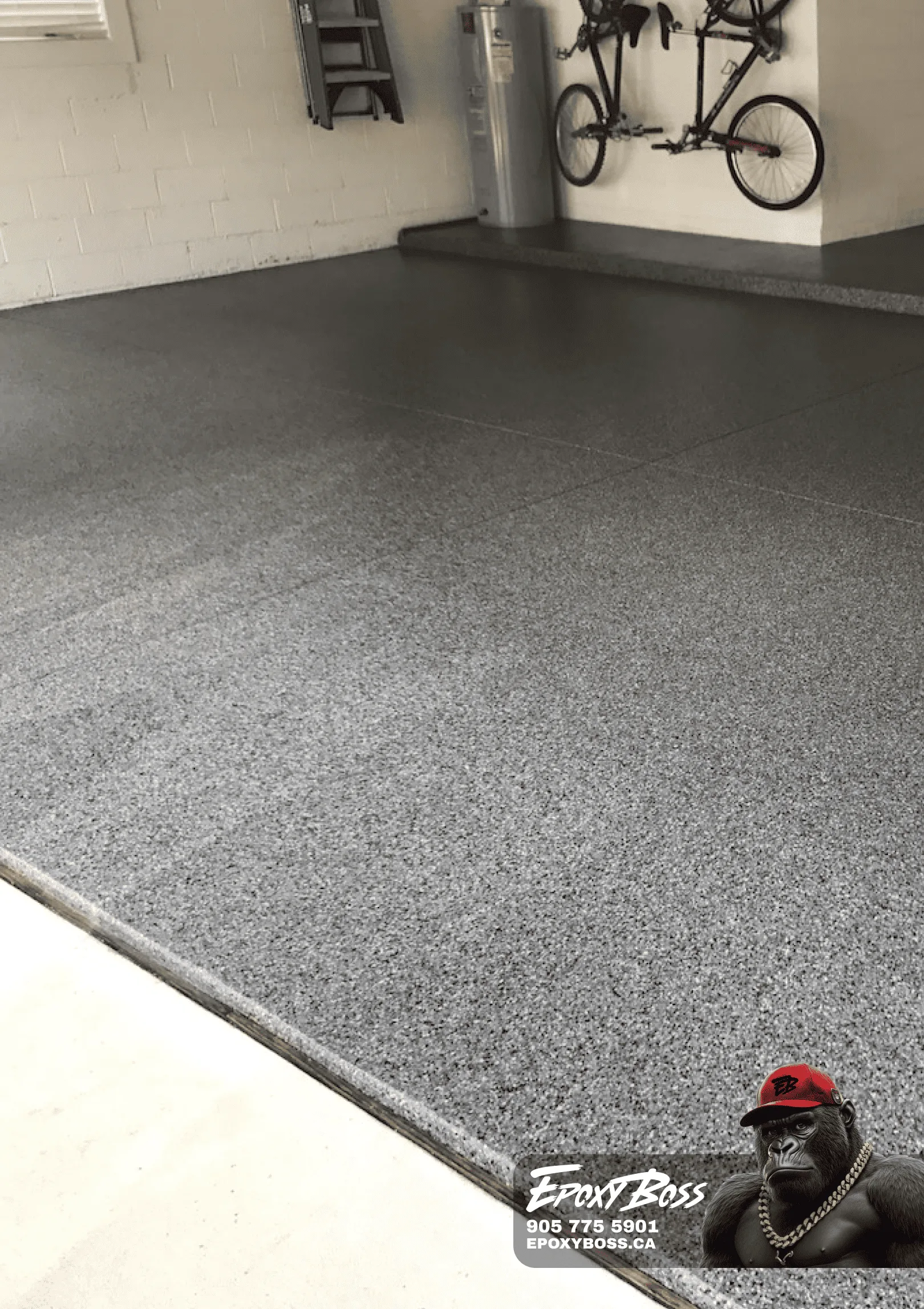 Epoxy coating in the garage