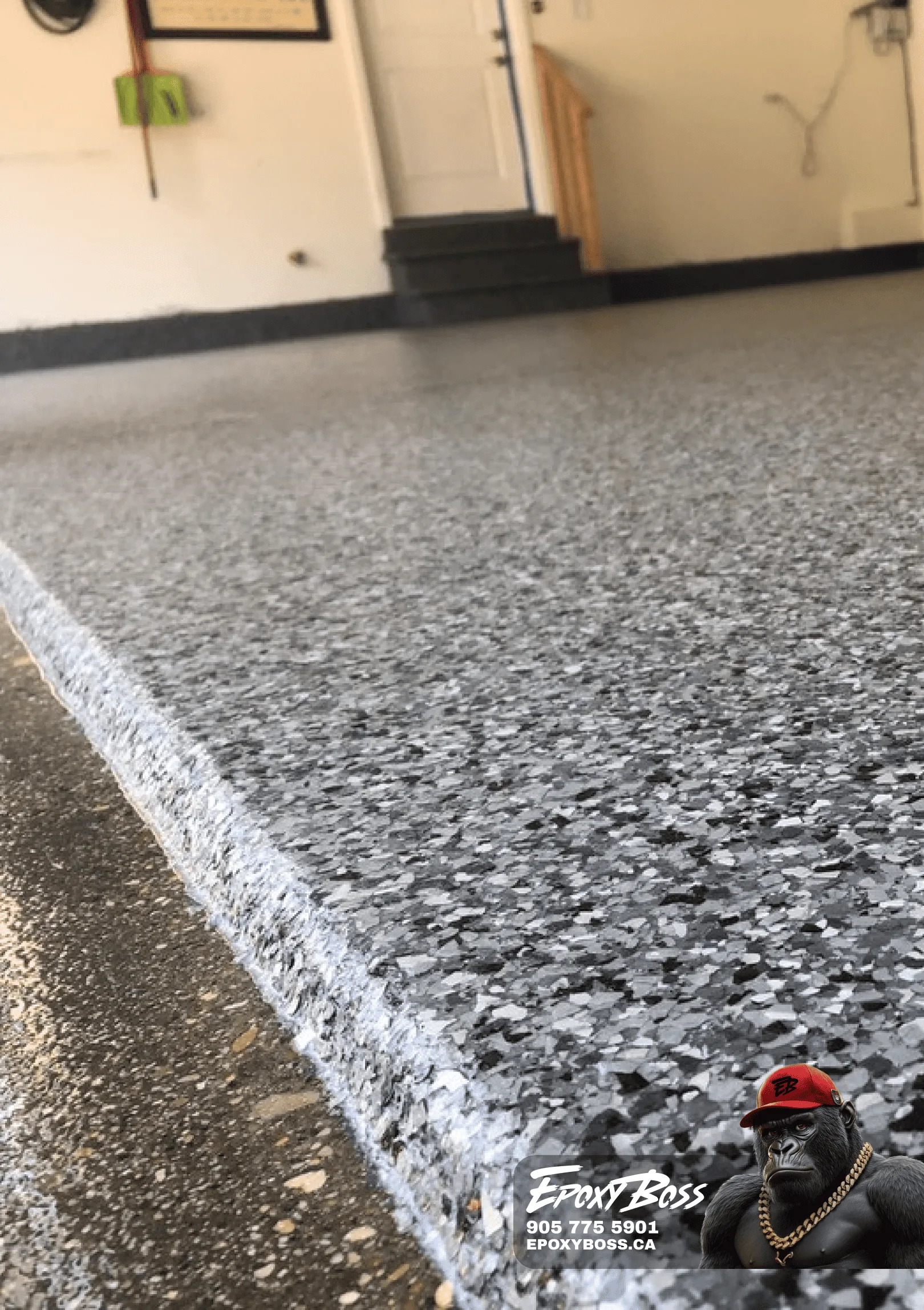 Epoxy coating joint in garage