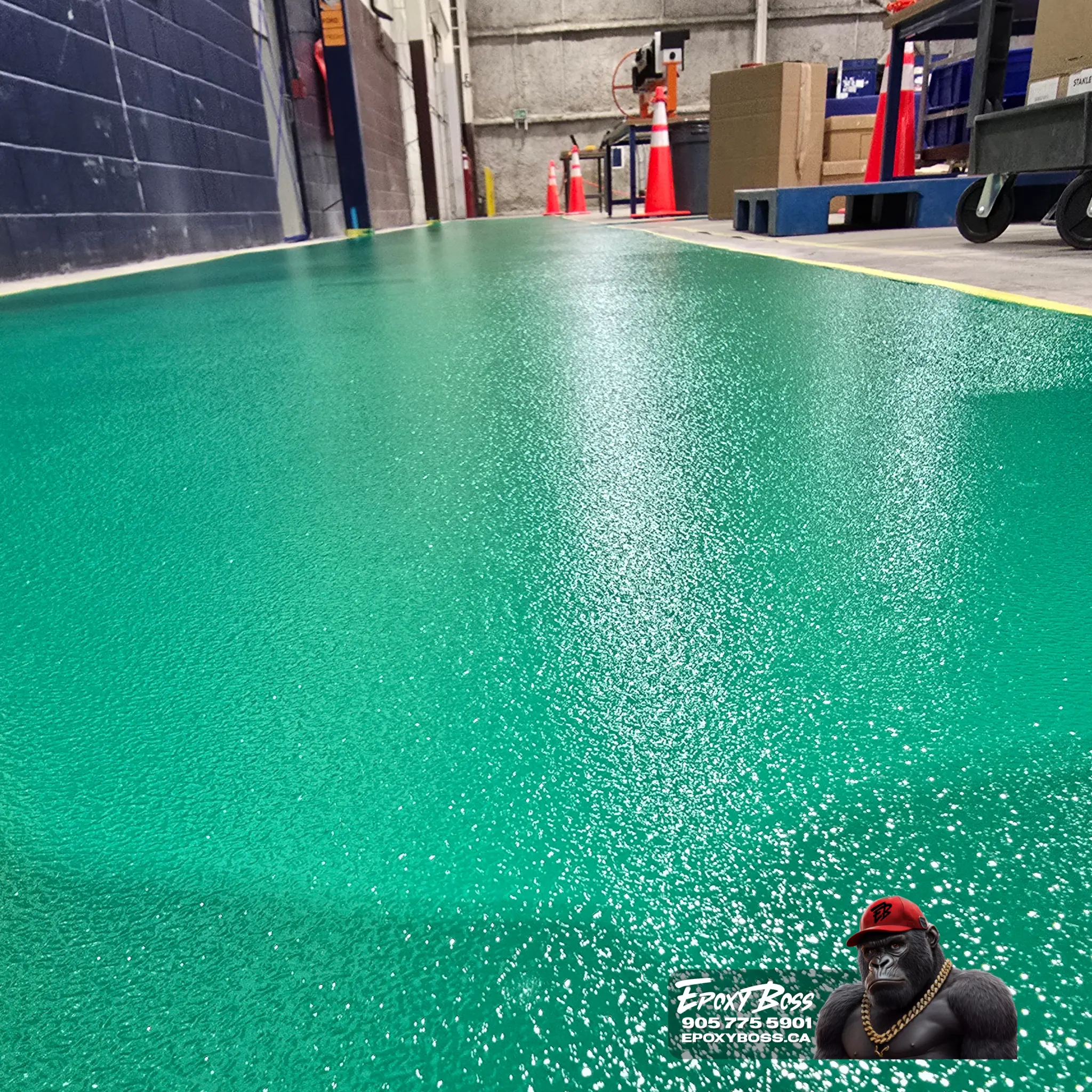 large scale industrial flooring project Mississauga Ontario