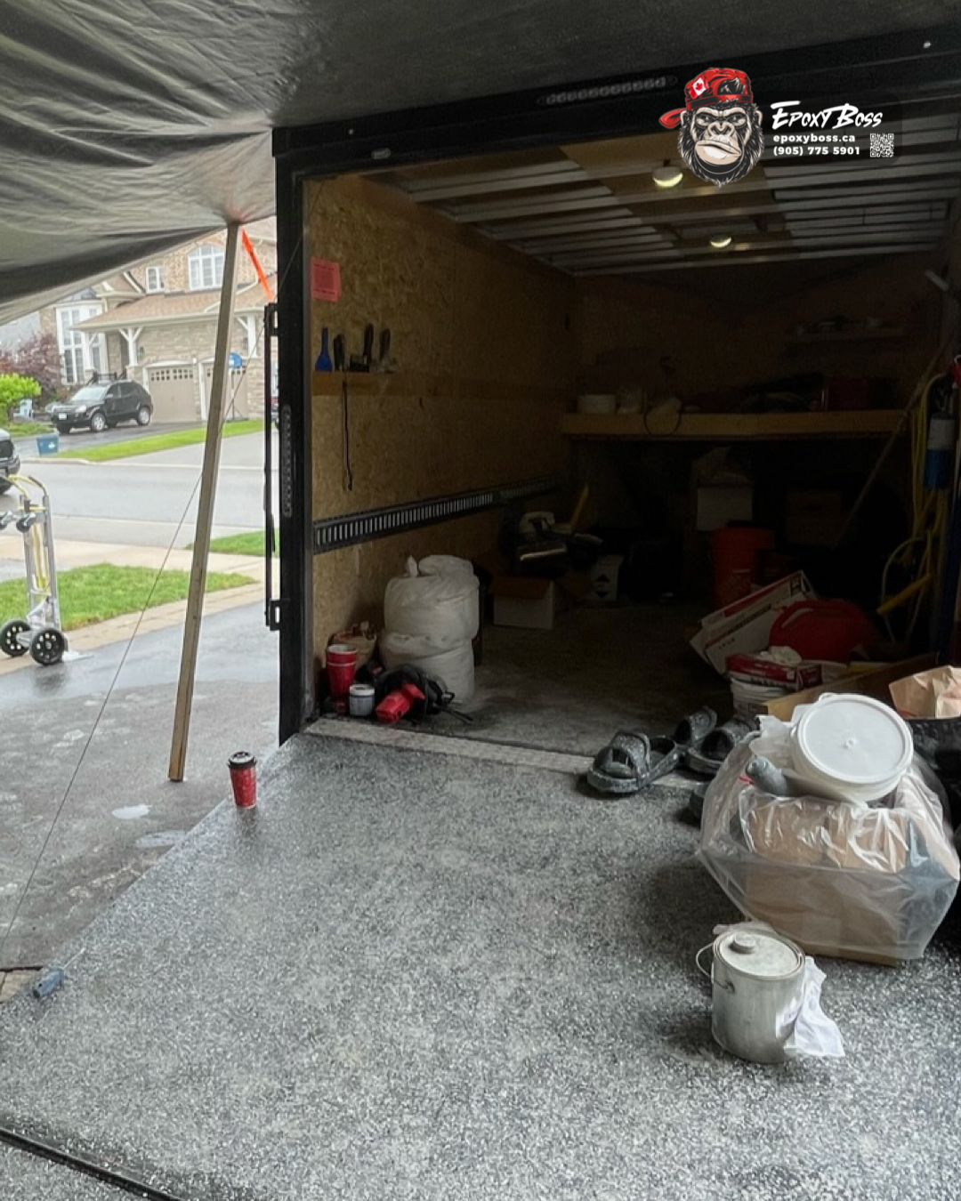 epoxy floor preparation garage contractors innisfil ontario