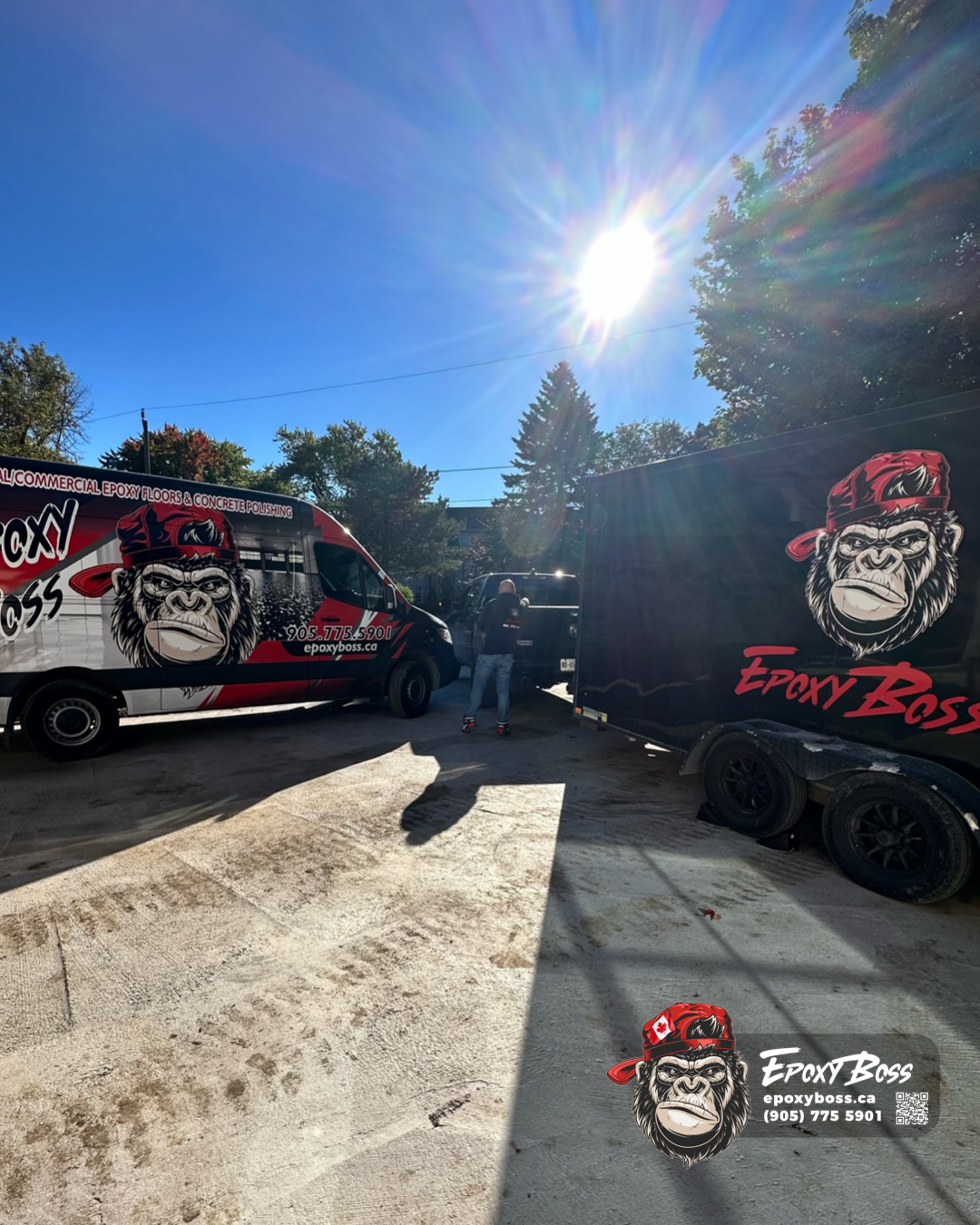 Epoxy Boss flake floor installation process