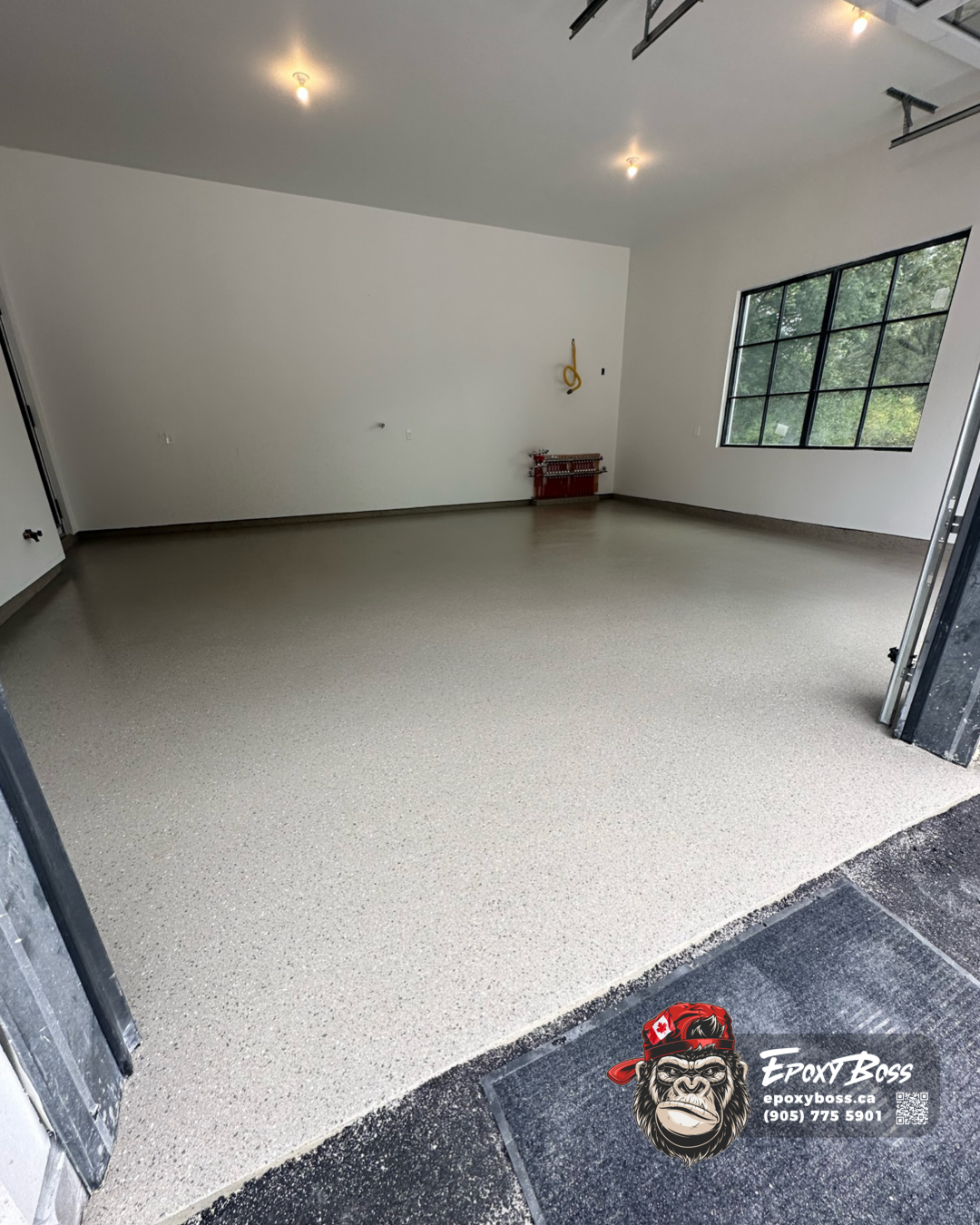 Garage floor Epoxy flake floor installation process