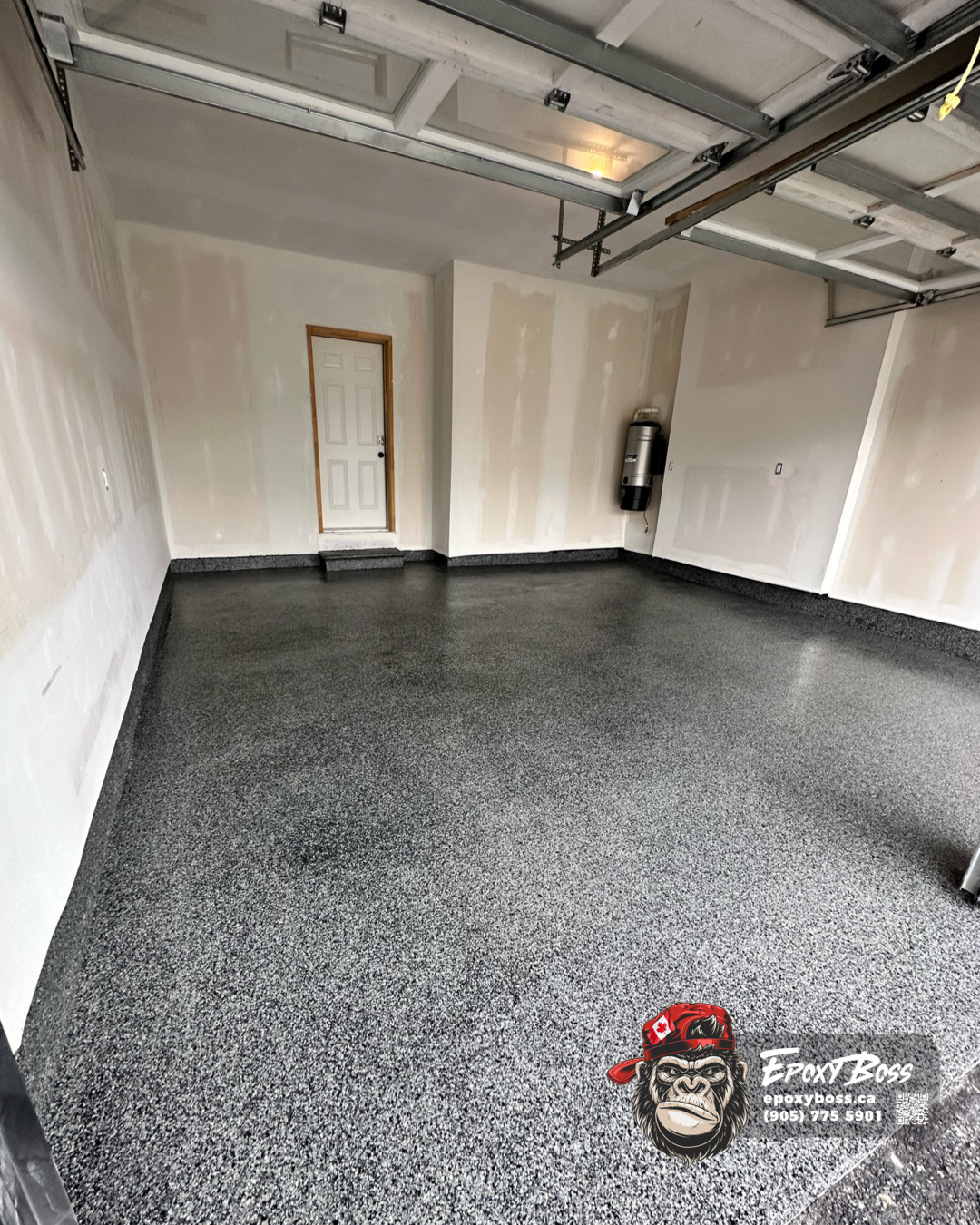 Completed epoxy coating on front porch and steps