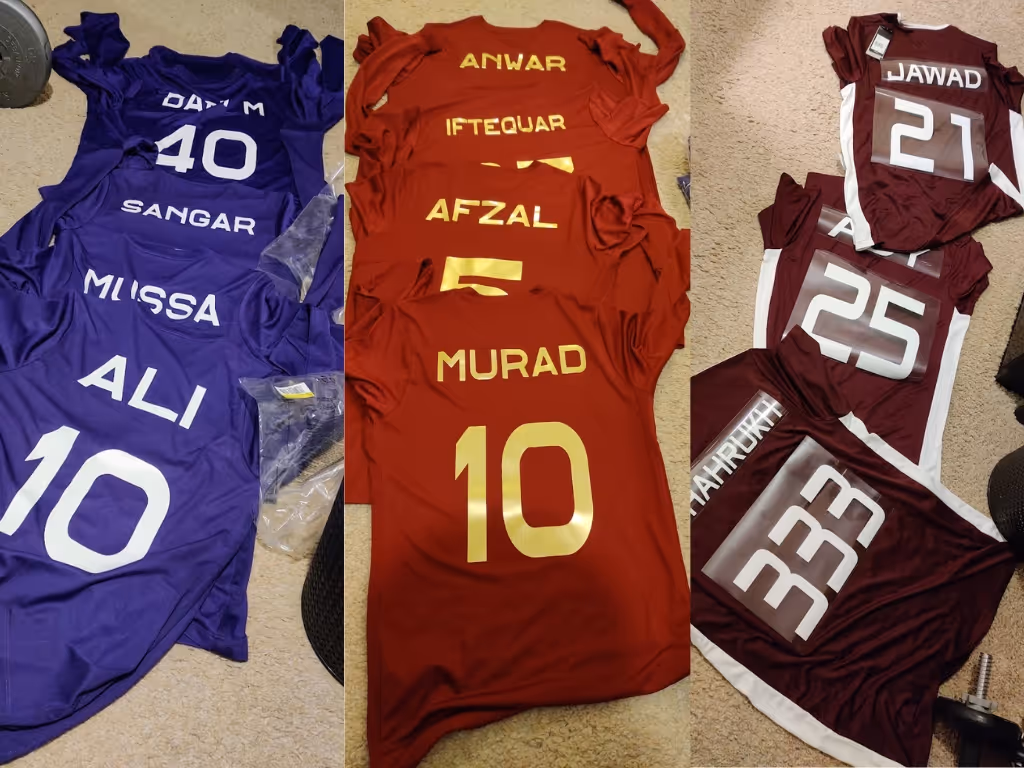 Custom Playing Kits made in house Sport England Funding for BBICL