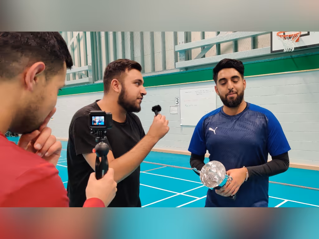 Winning Captain BBICL 2019 being interviewed