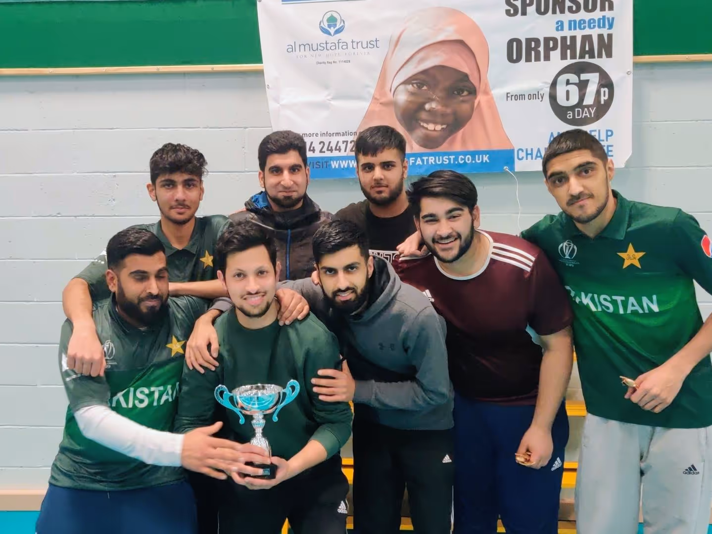 Winners Cornered Tigers pose for a Team photograph after winning the final of the BBICL Sheffield Indoor Cup 2020