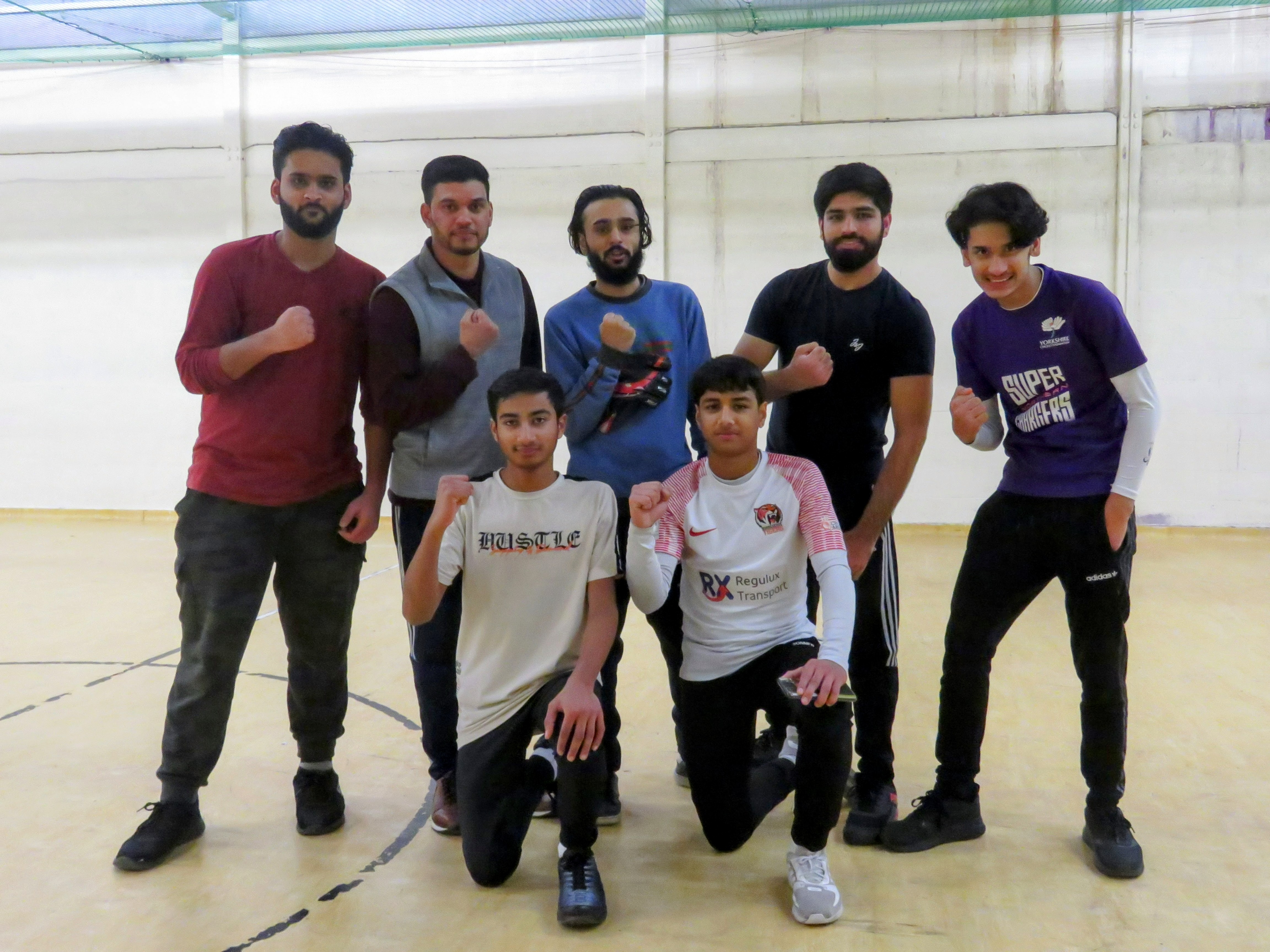 Longley Legends team pose before the MBL 2022 final showing unity, confidence and South Asian youth participation