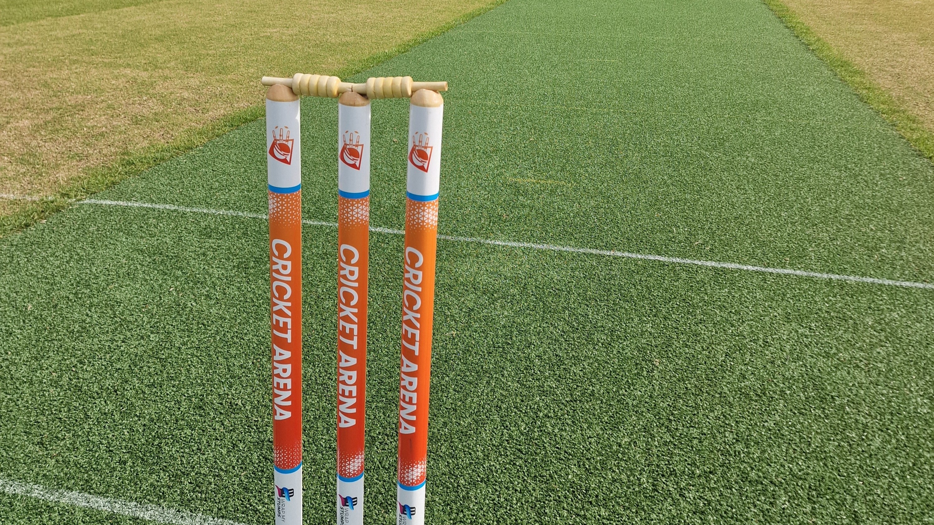 Custom Cricket Arena Stumps at Shiregreen Cricket Club's Astro/ Non-turf Pitch 