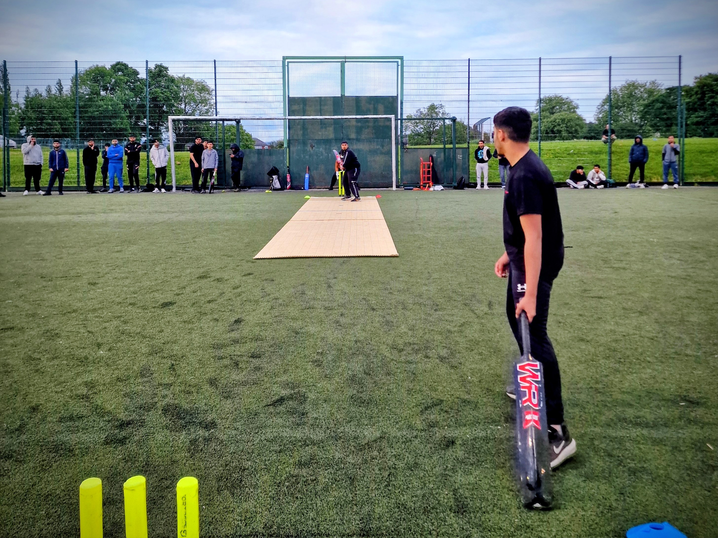 Zayn Arif umpires a windball session under supervision at Concord Sports Centre