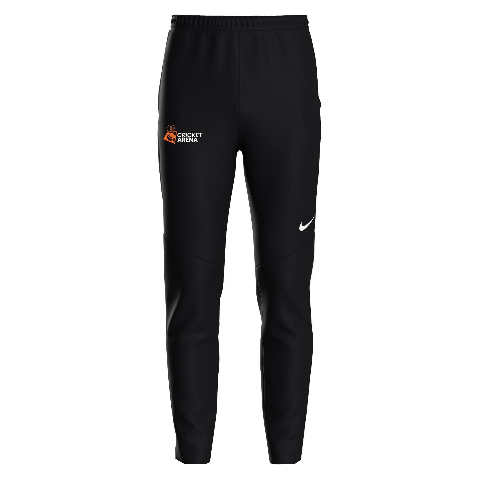 Cricket Arena black Nike Dri-FIT tapered training pants with zip pockets, available to order in Sheffield.