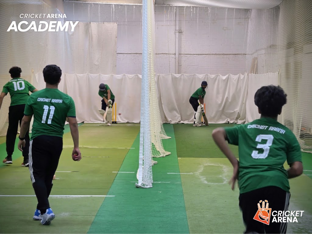 Academy players bat and bowl across indoor lanes in Sheffield, an eight-week block of high-quality coaching and competitive match practice.
