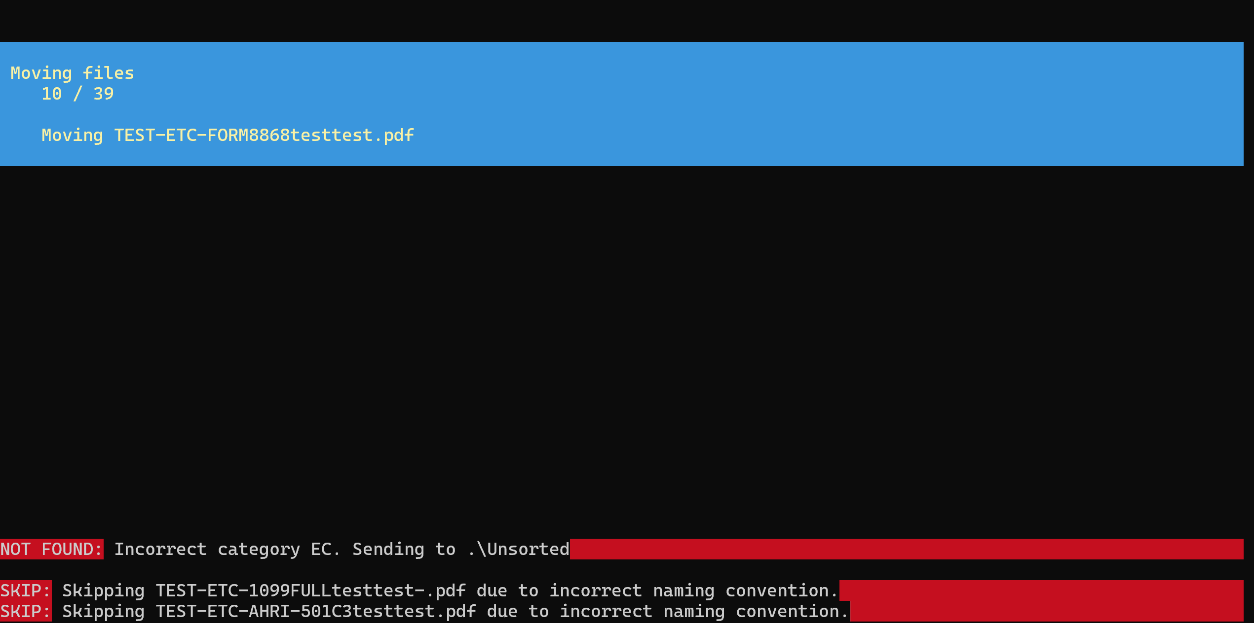 A screenshot of the qdither program running.