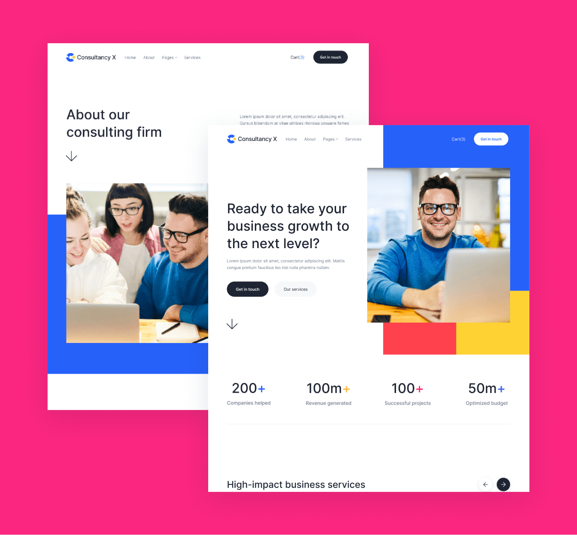 Consultancy X - 12 Pages Included - Consulting Webflow Template