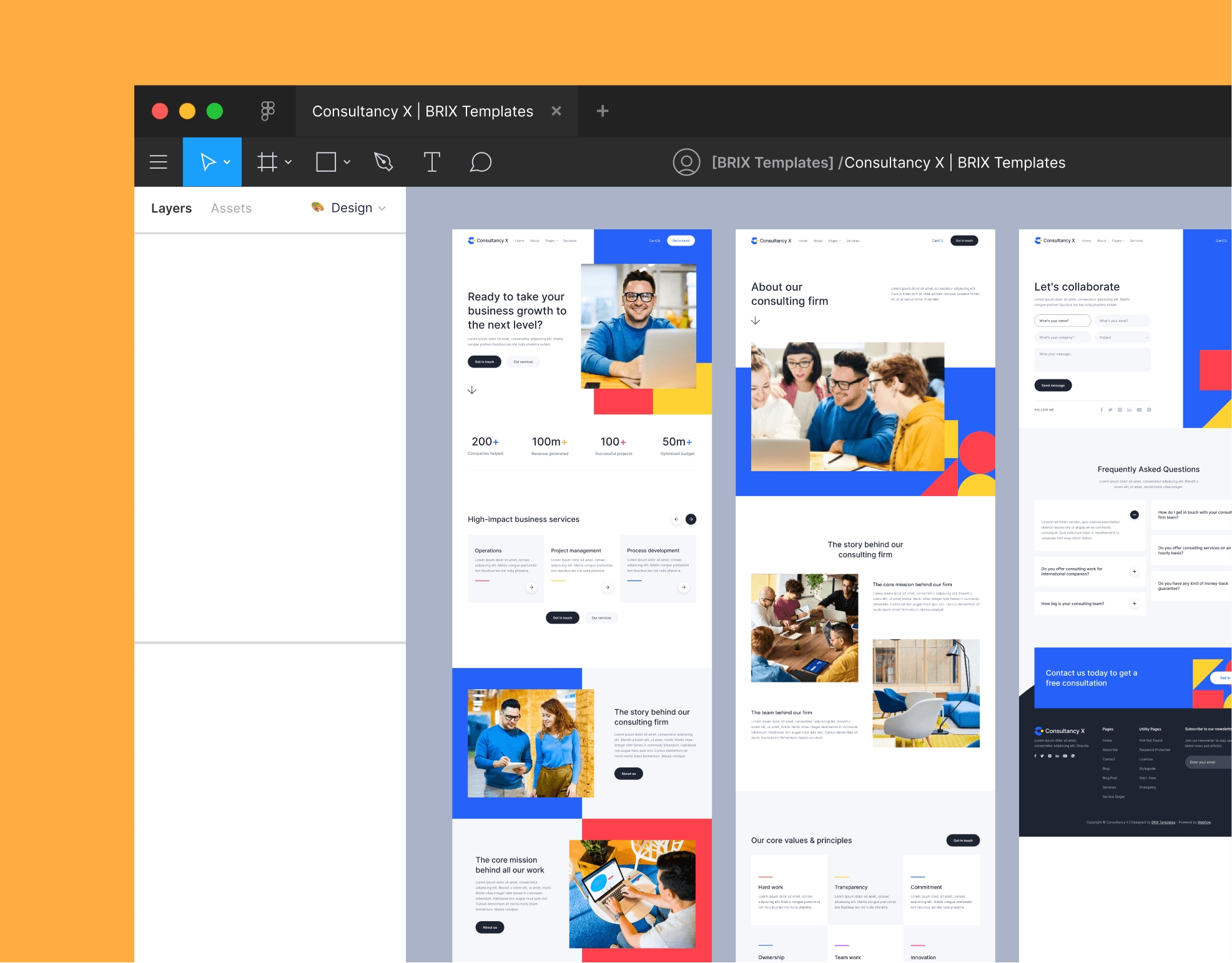 Consultancy X - Figma File Included - Consulting Webflow Template