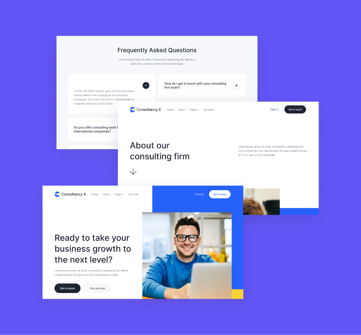 Consultancy X - 25 Sections Included - Consulting Webflow Template