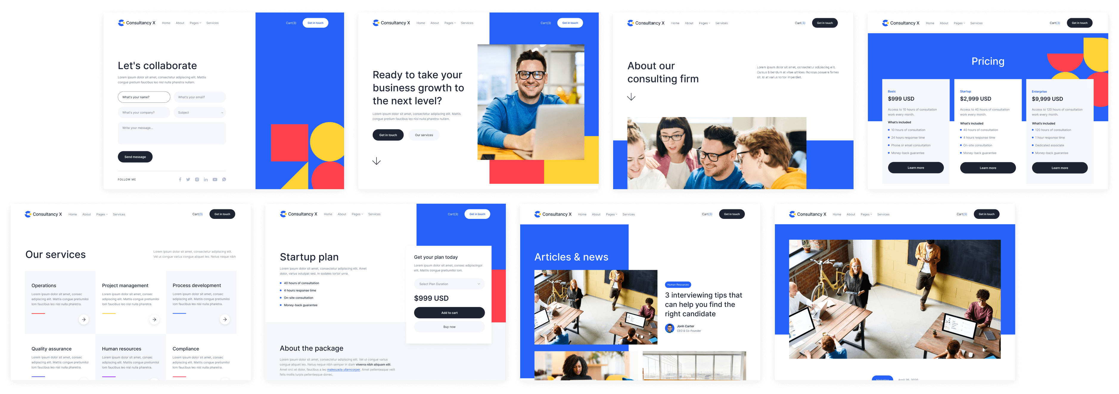Consultancy X - Buy now on Webflow - Consulting Webflow Template