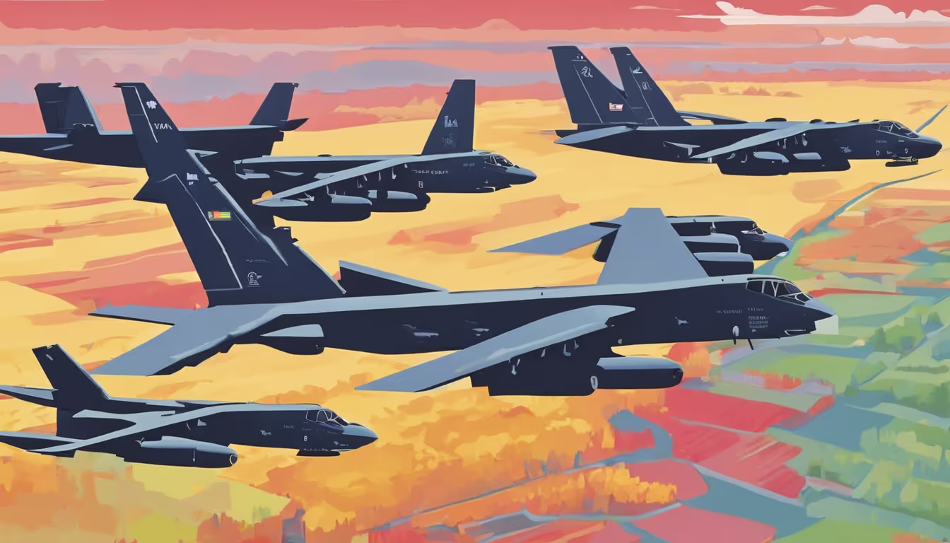 U.S. B-52 Bombers Showcase Power in Rare Live-Fire NATO Exercise in Lithuania