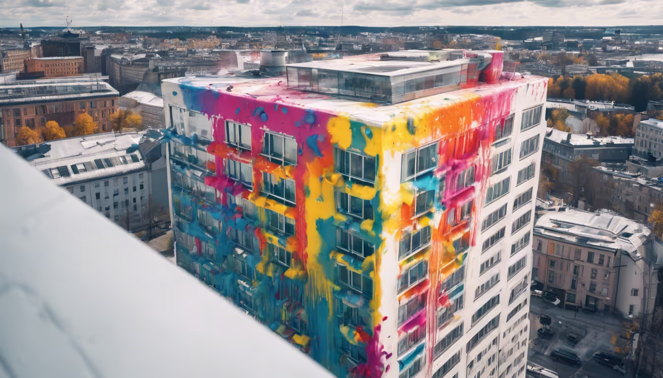 Drone Drops Paint on Russian Embassy in Stockholm: A Bold Act of Vandalism?