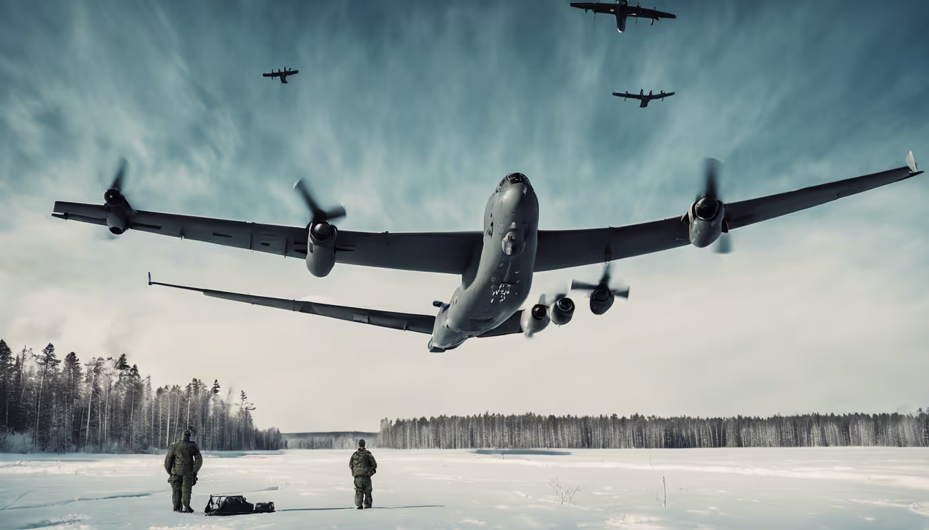 Strengthening NATO: U.S. B-52 Bombers Conduct Simulated Weapons Drop in Finland