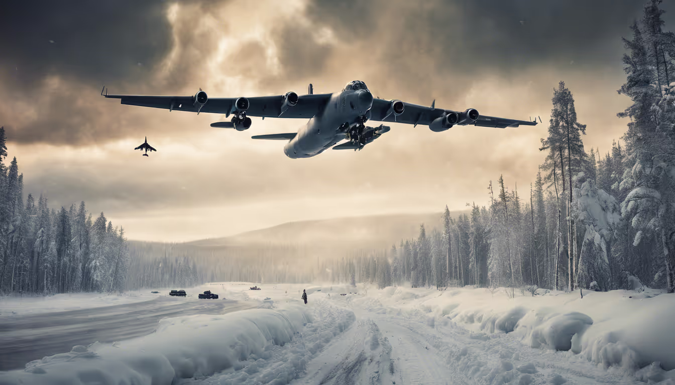Strengthening NATO: U.S. B-52 Bombers and Allies Simulate Weapons Drop in Finland