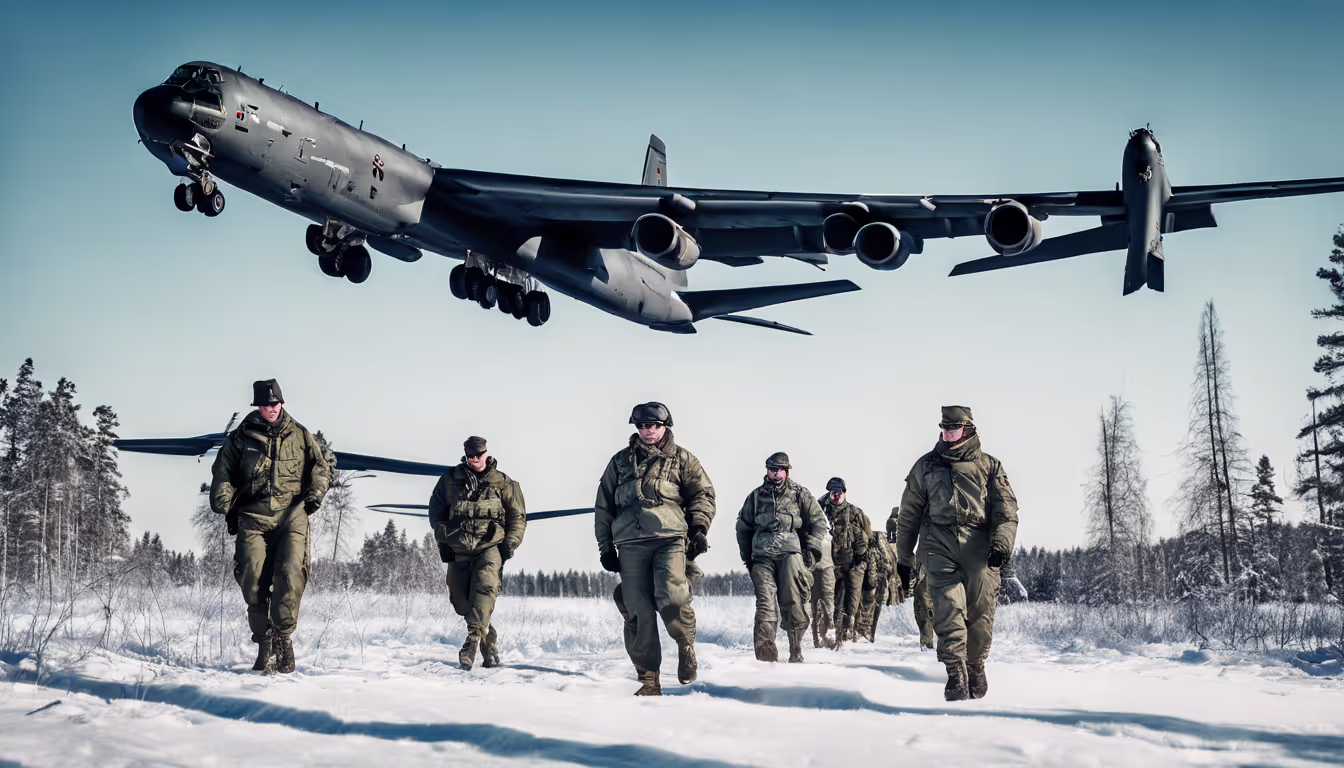 Strengthening NATO: U.S. B-52s and European Allies Conduct Joint Training in Finland