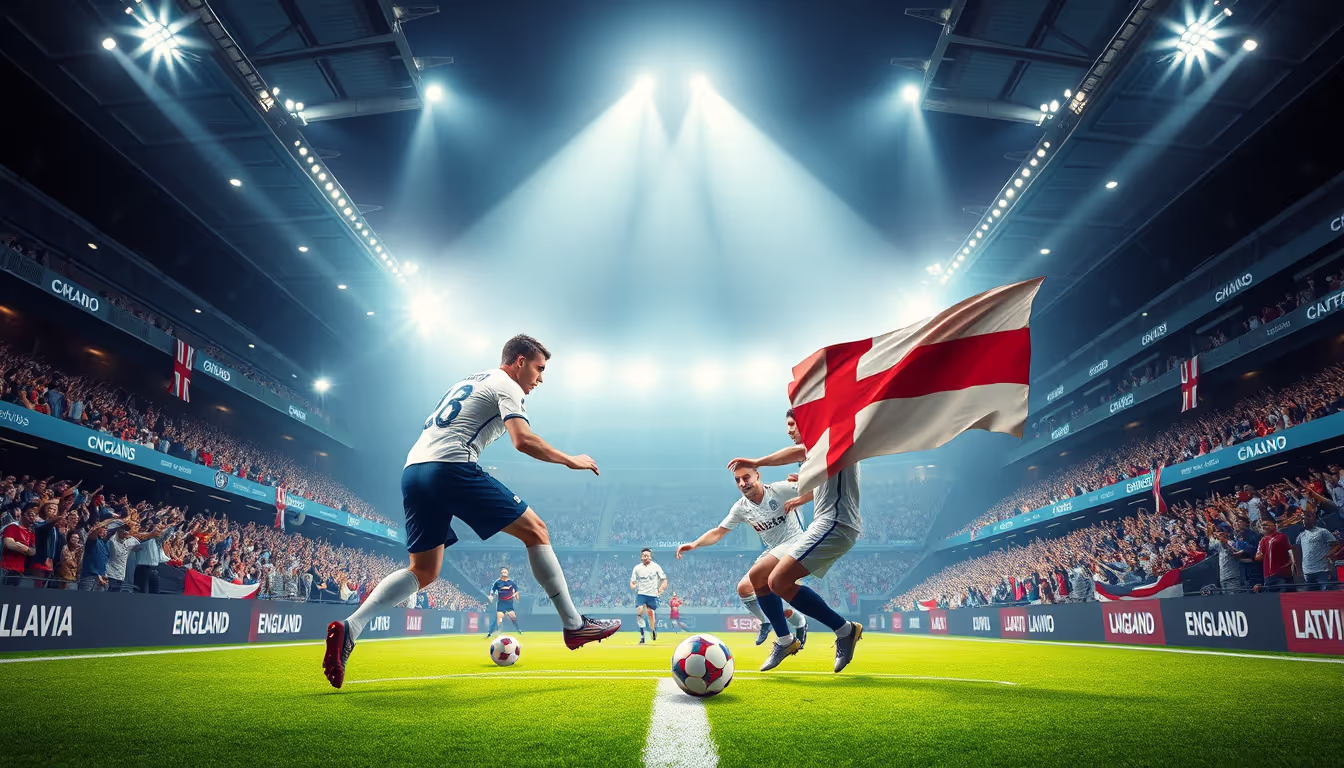 England Set to Dominate Latvia in Exciting World Cup Qualifier Showdown