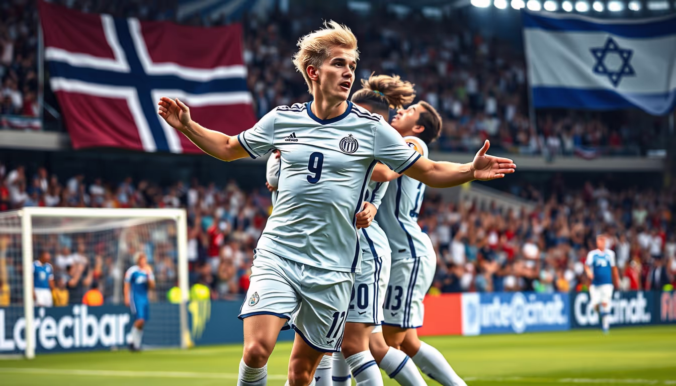 Erling Haaland Dominates: 40 Goals in 41 Matches, Leading Norway to Victory over Israel