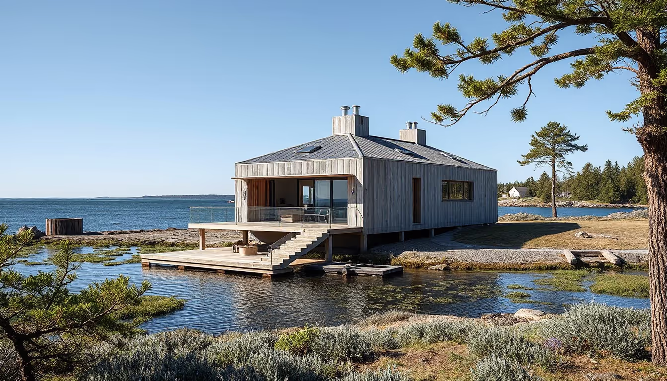 Coastal Minimalism: Campus Transforms Värmdö's Landscape with Raw, Utilitarian Design in House Djurö