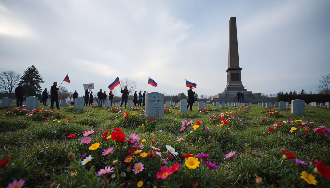 Russia Protests Vandalism of Soviet War Cemetery in Estonia: Diplomatic Tensions Escalate