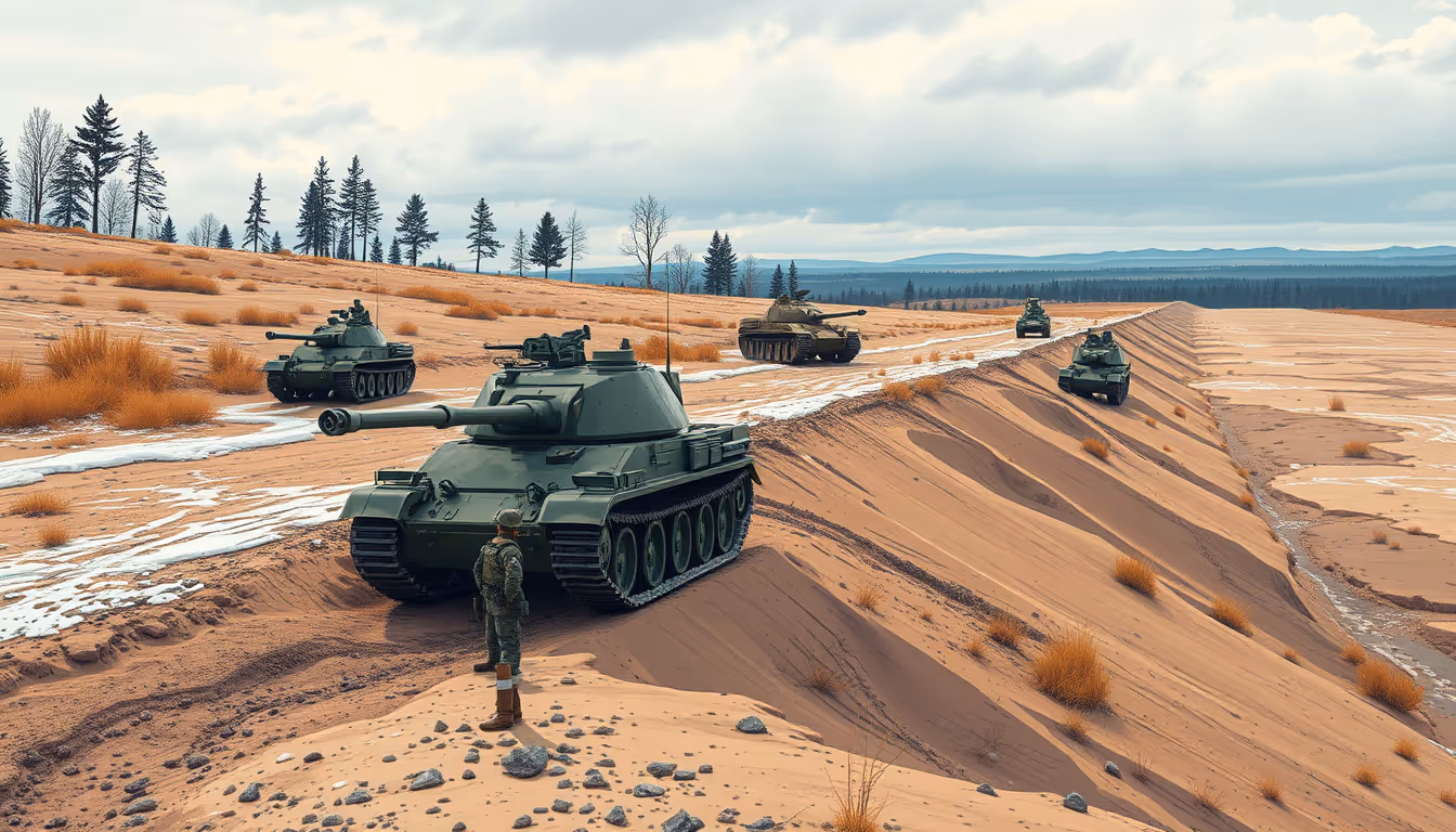 Estonia Strengthens Border Security: Building Anti-Tank Ditches to Enhance National Defense