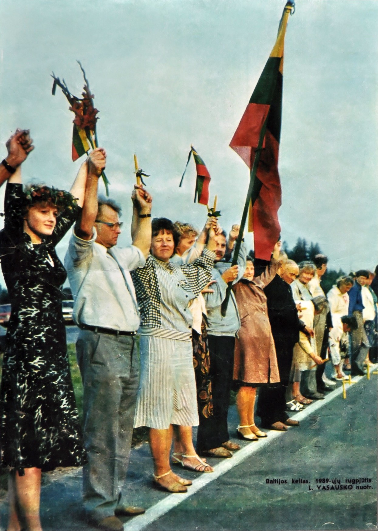 The Baltic Way human chain, August 1989