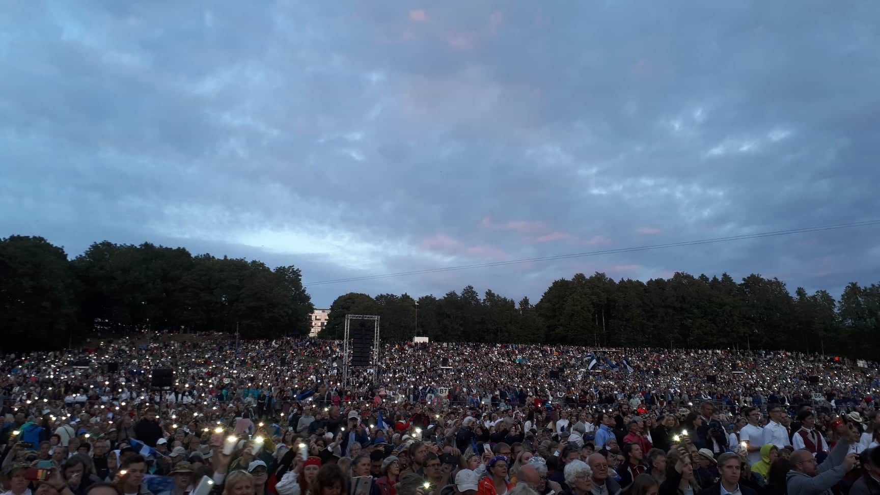 The audience at the Estonian Song Celebration