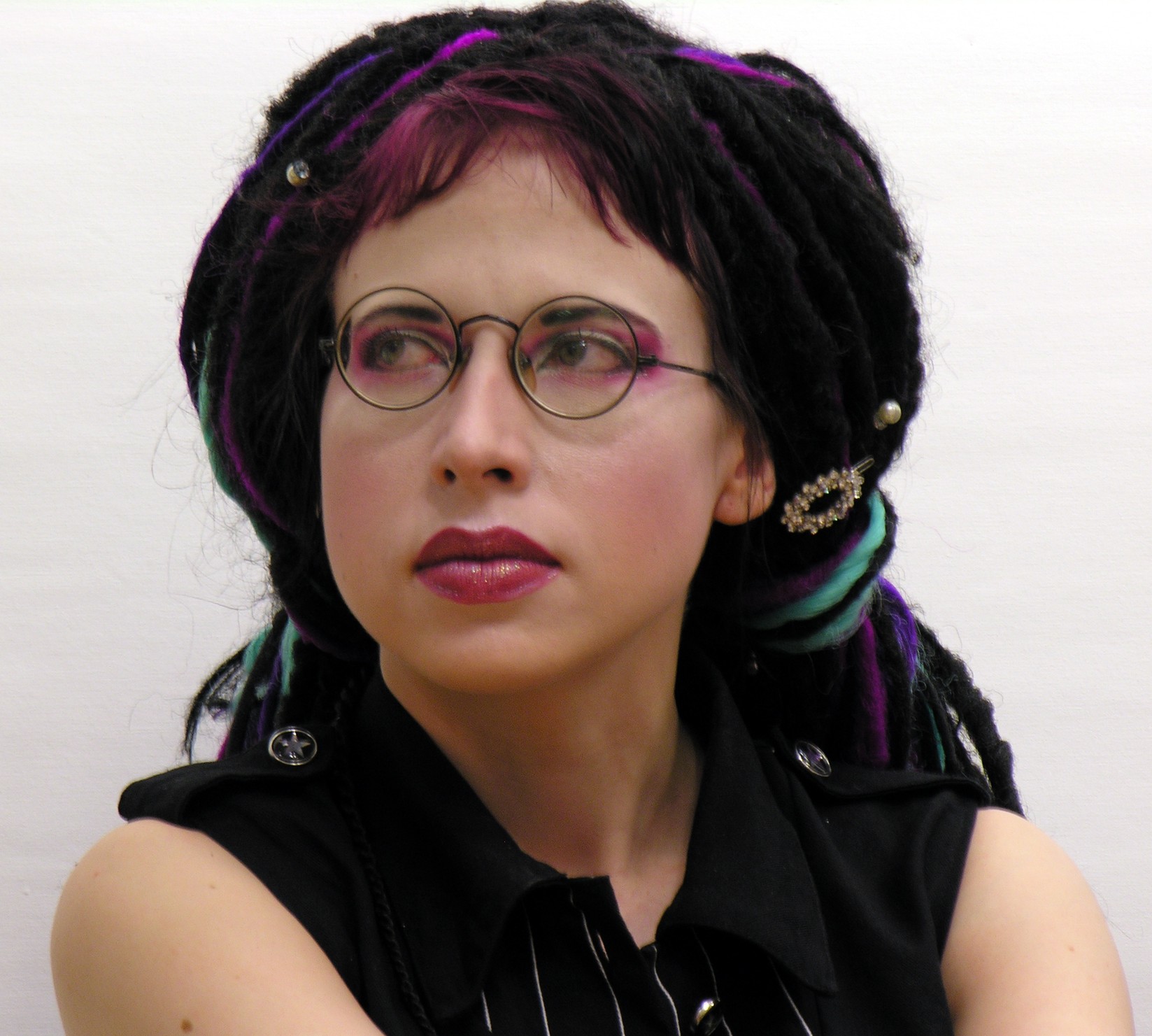 The Finnish writer Sofi Oksanen at the Night of the Arts in Helsinki, 2008