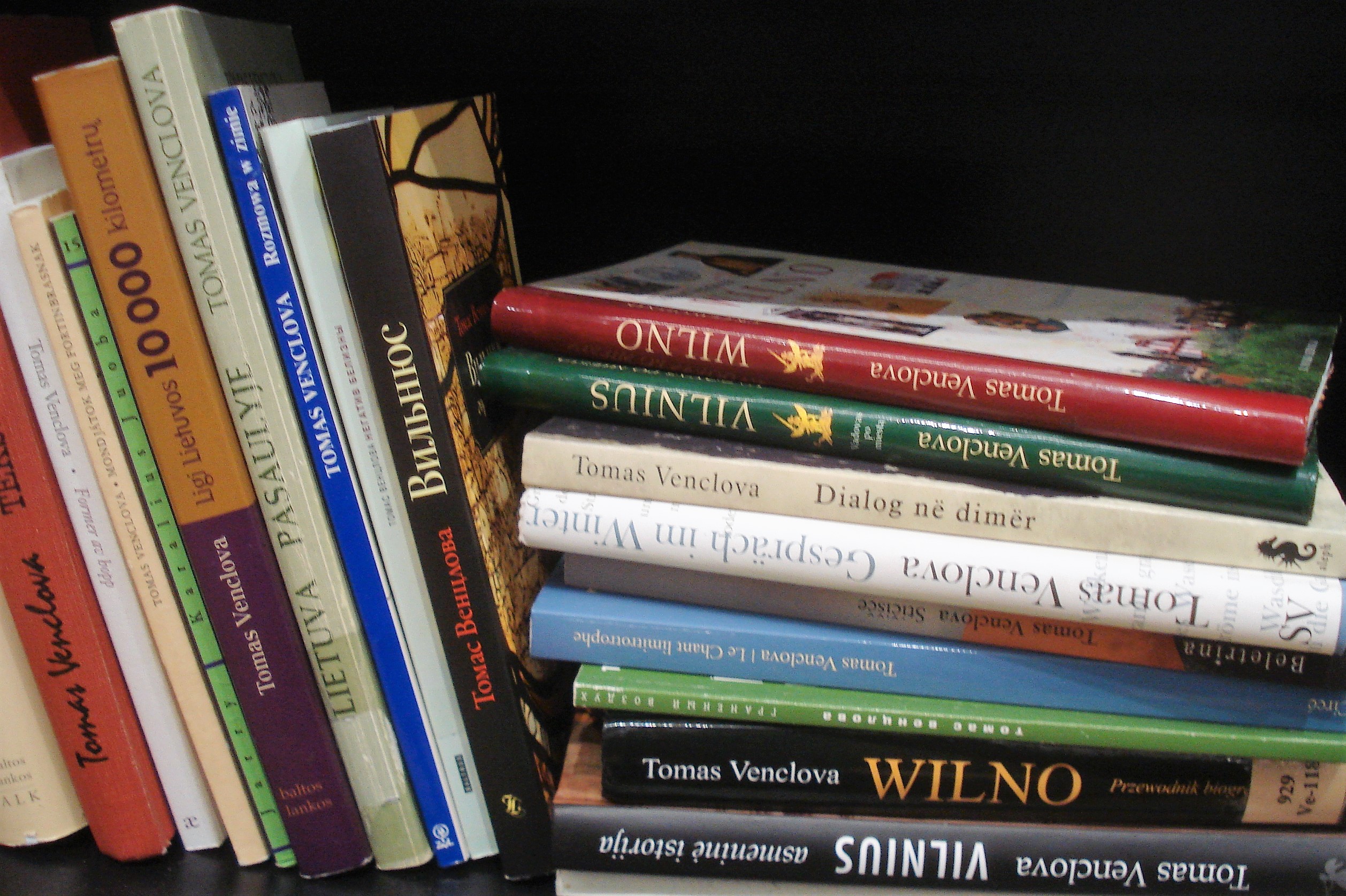 Books by the Lithuanian poet Tomas Venclova
