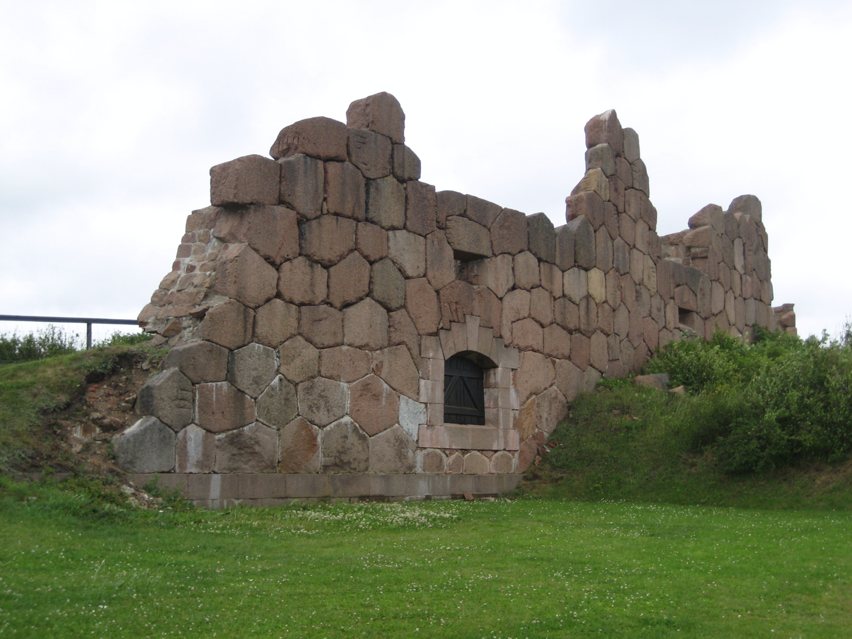 The ruins of the Russian fortress at Bomarsund in Sund, Åland