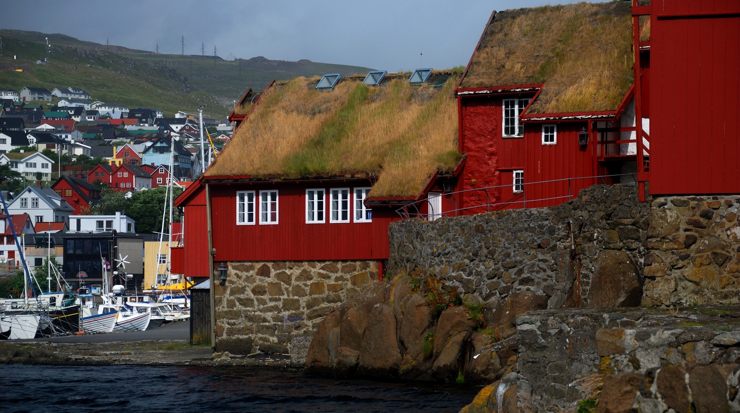 Tinganes, the historic government peninsula in Tórshavn, Faroe Islands