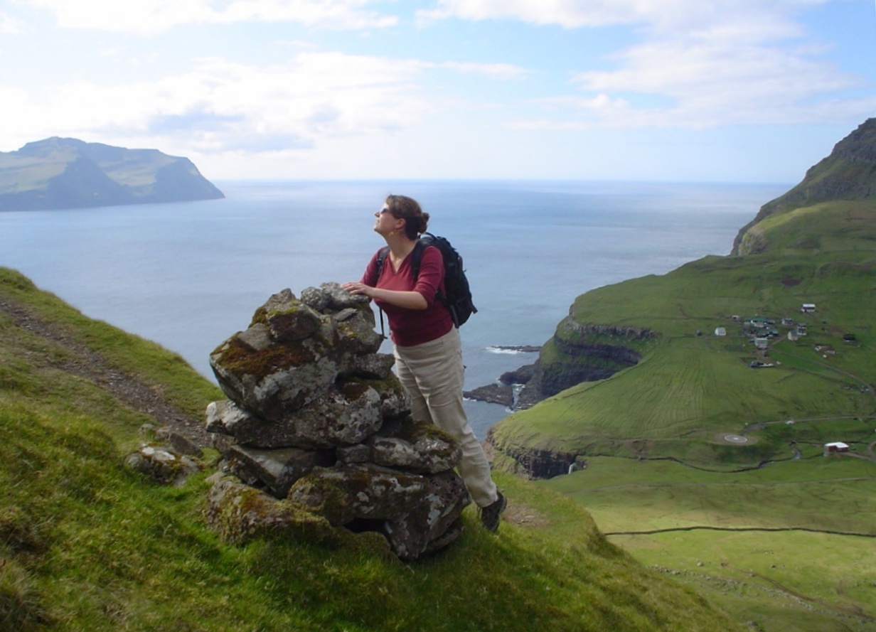 A view toward Mykines and Gásadalur in the Faroe Islands