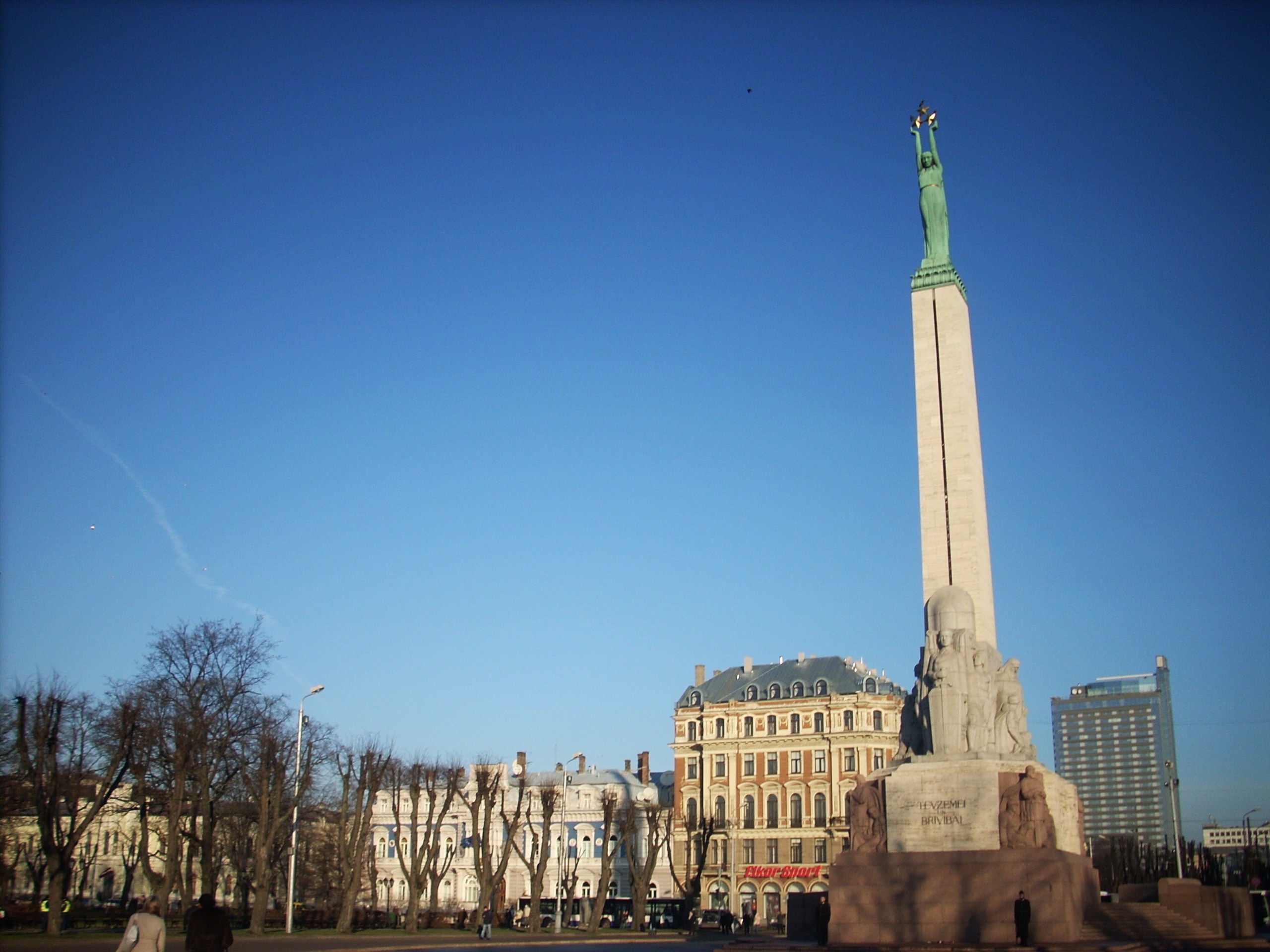 The Freedom Monument in Rīga, Latvia