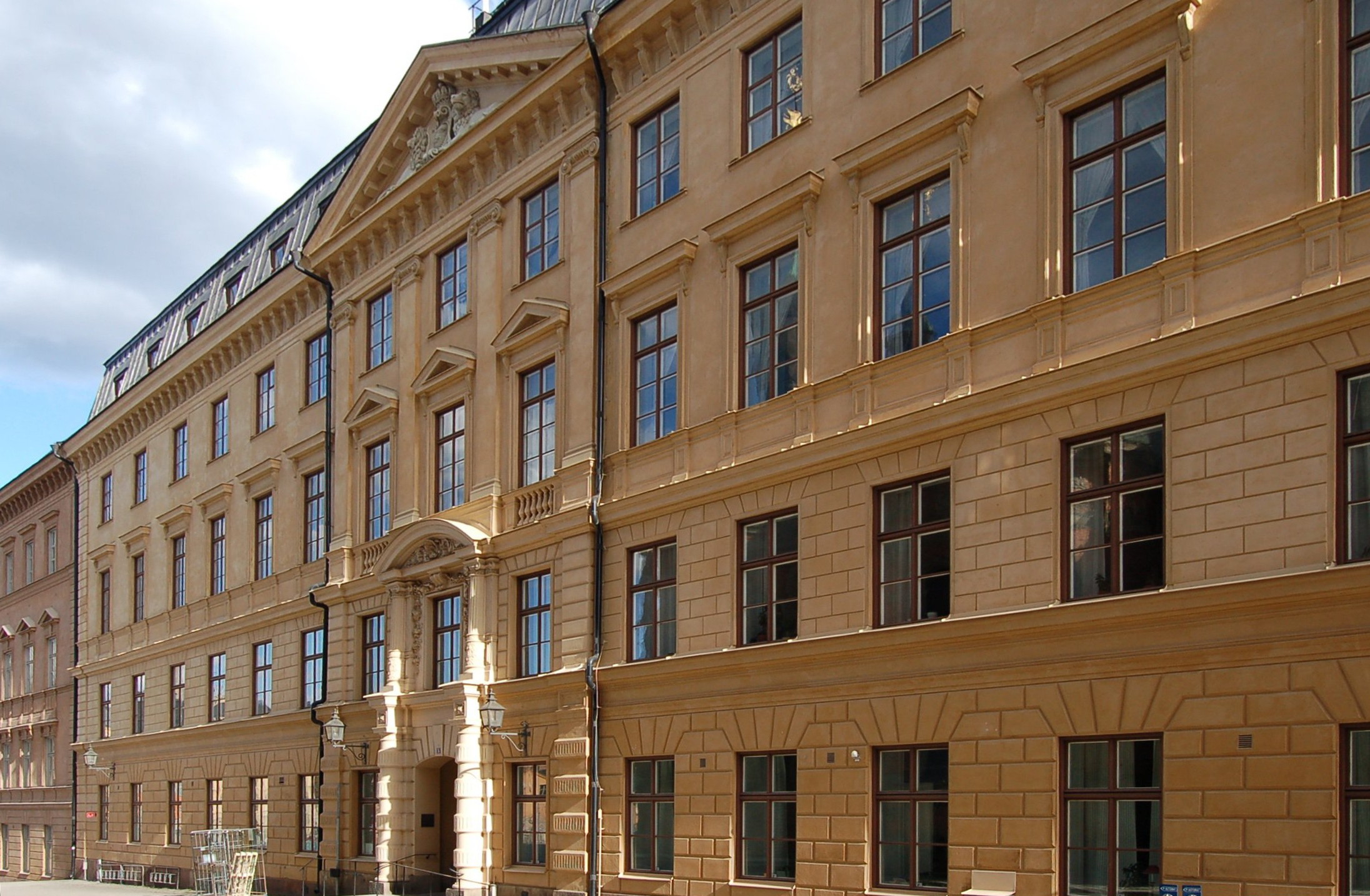 The old parliament building in Stockholm, seen from Birger Jarls torg