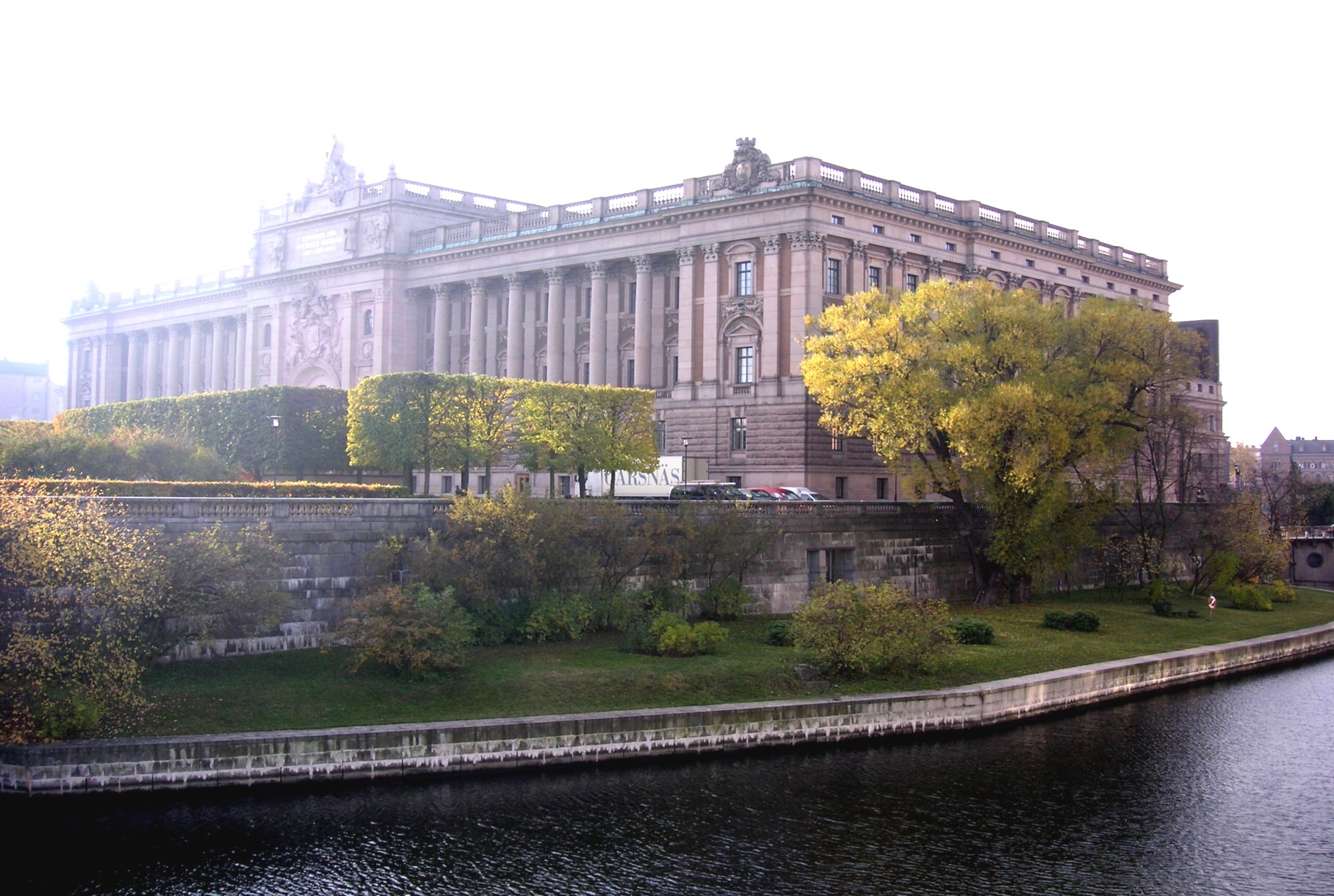 Helgeandsholmen in Stockholm, the island on which the Swedish Riksdag stands