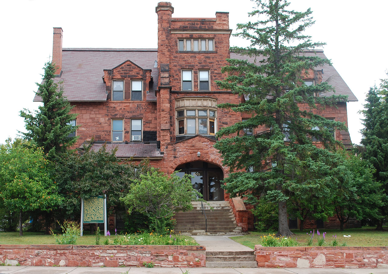 Old Main, the original Suomi College building in Hancock, Michigan