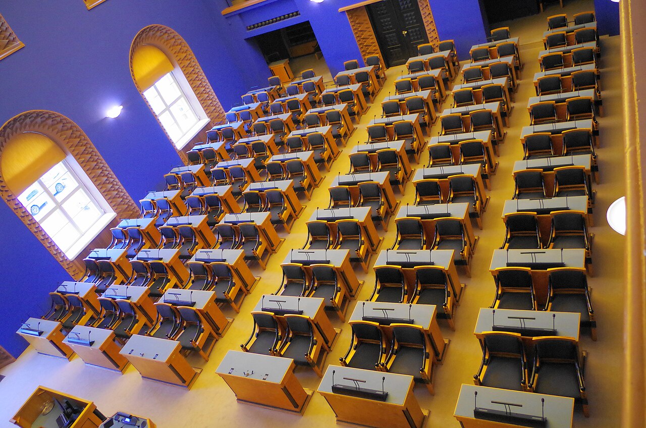 The chamber of the Riigikogu, the Estonian parliament
